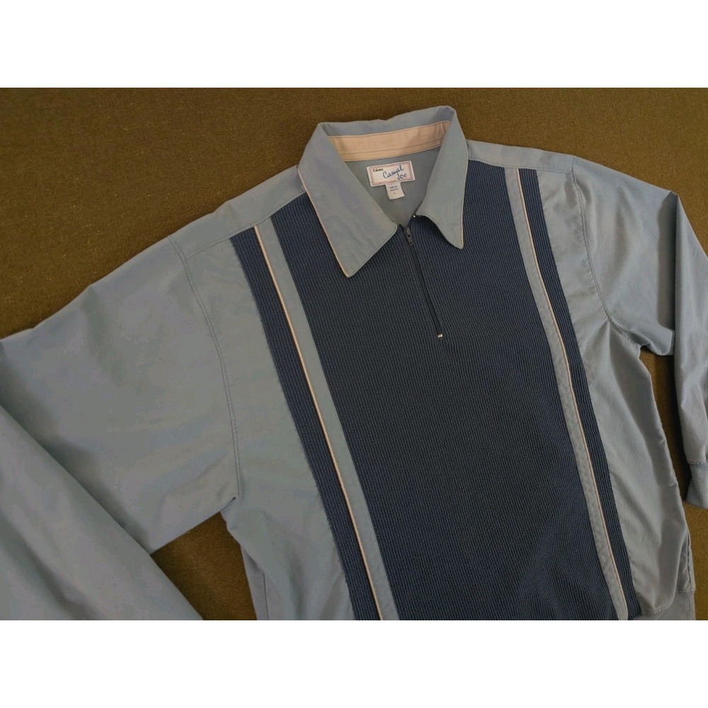 Vintage 90s Mens Faded Large Panel Block Pullover Long Sleeve Camel Joe #305